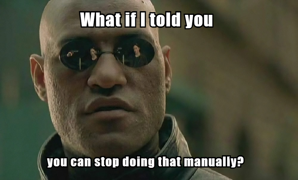 stopdoingManually