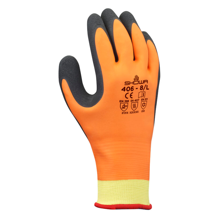 Showa 406 Latex Cold orange
