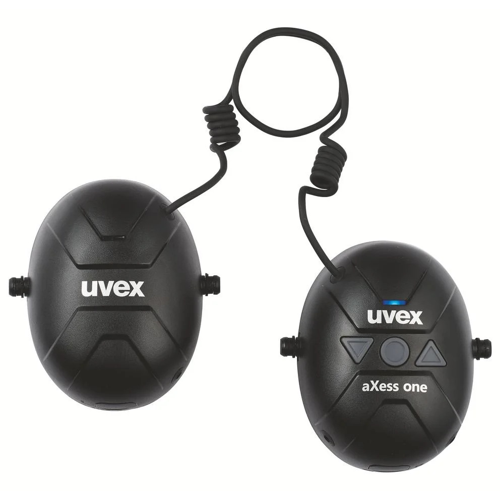 uvex aXess 2640201 SNR 25 dB zwart, mt L