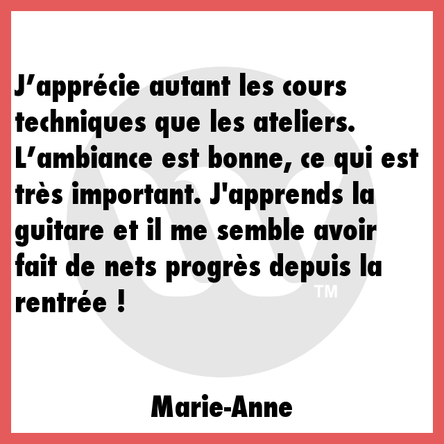 WaïoMizik™ Témoignage Marie-Anne