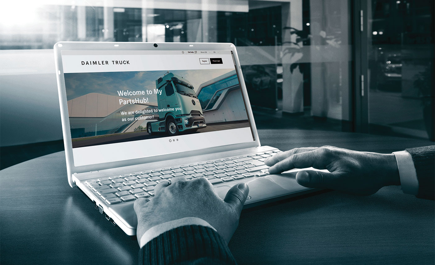 Ηλεκτρονικό κατάστημα της Daimler Truck για ανταλλακτικά Mercedes-Benz