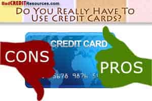 credit cards pros and cons