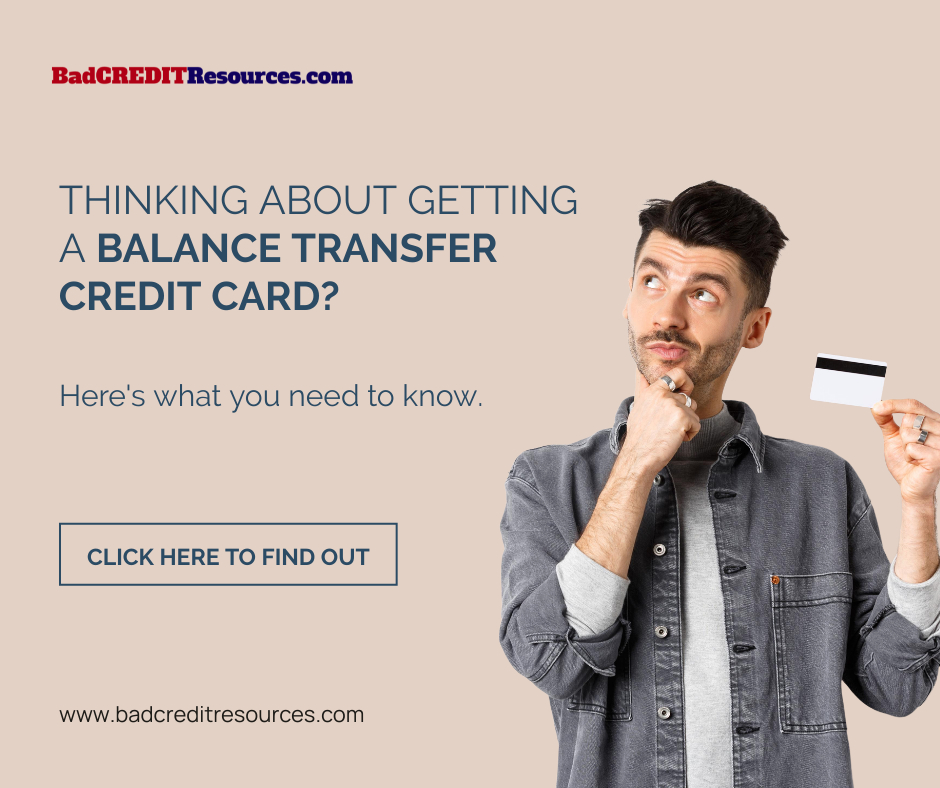 Getting a balance transfer credit card