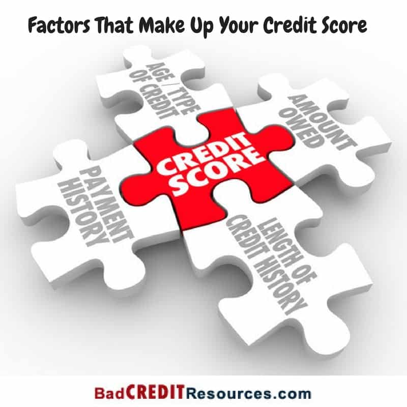 factors that make up your credit score