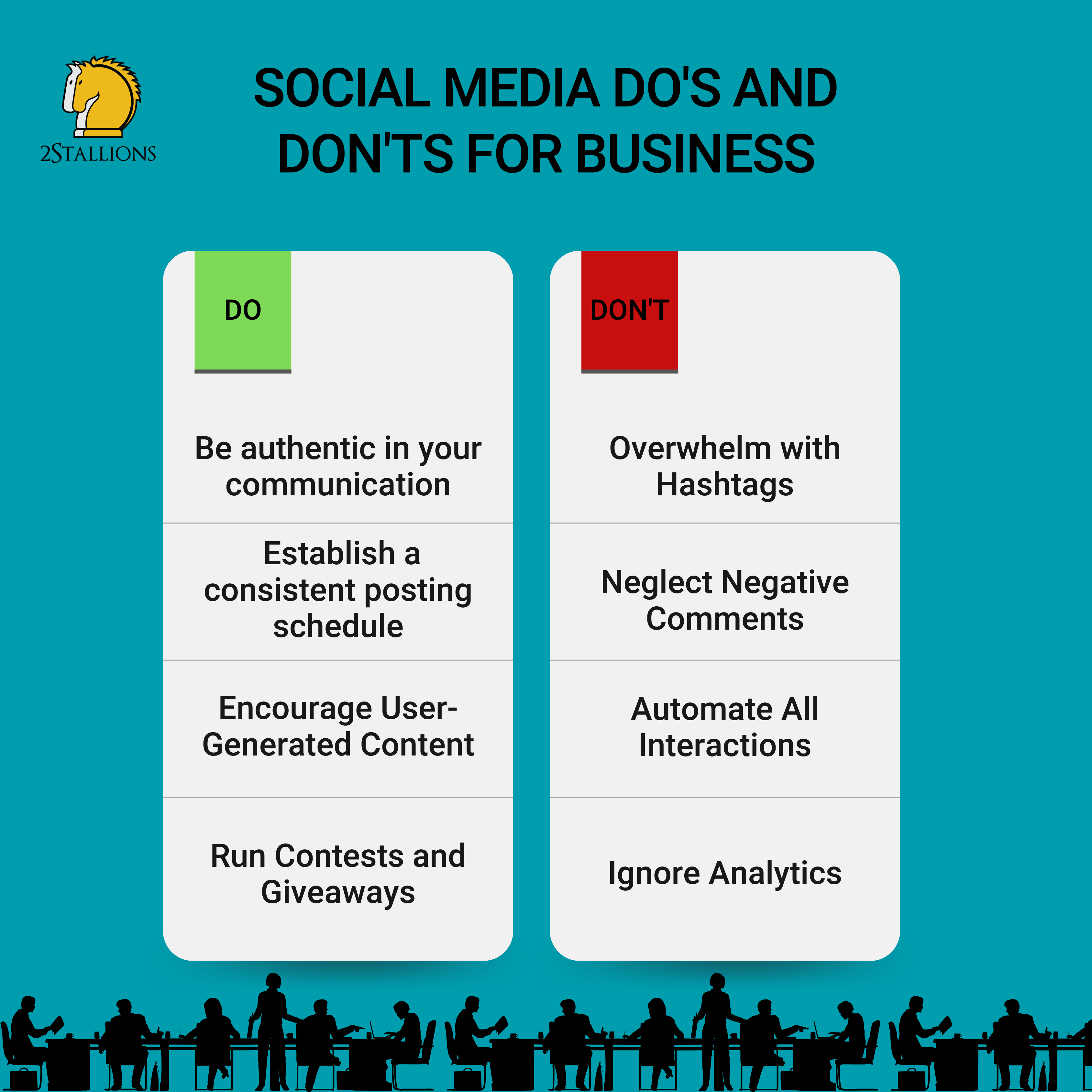 Social Media Do's and Don'ts for Business | 2Stallions