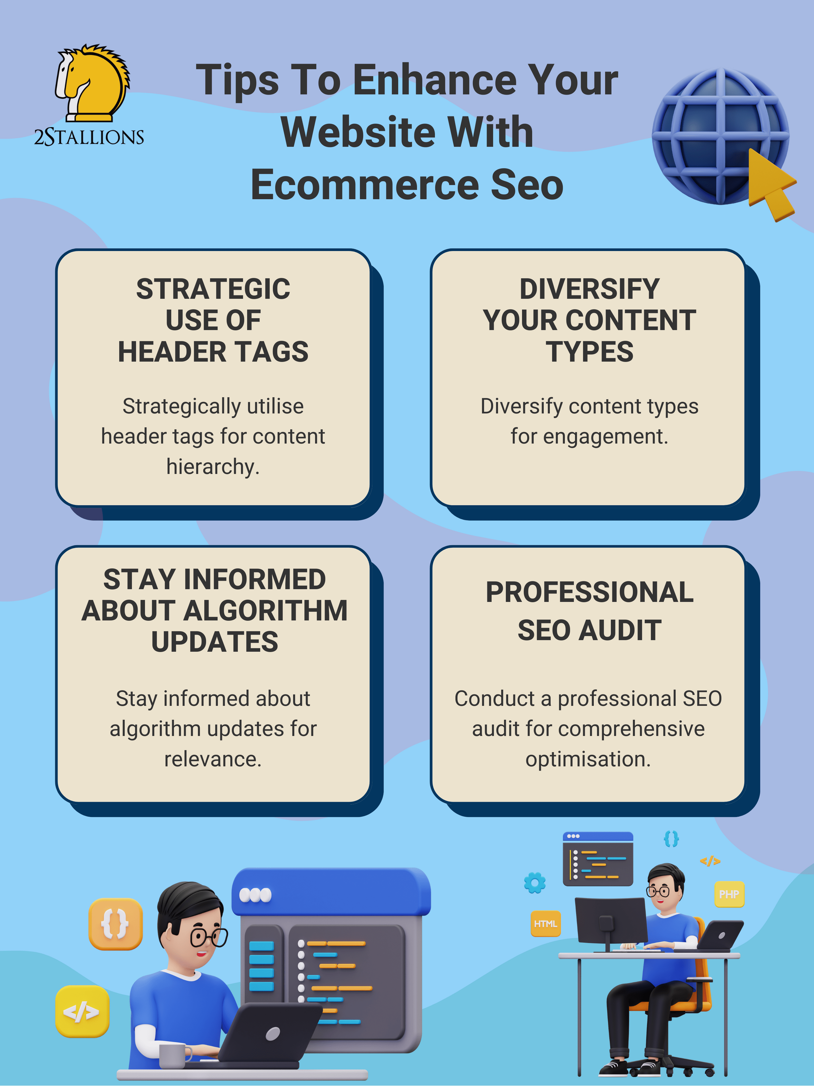 Tips To Improve SEO For ECommerce | 2Stallions