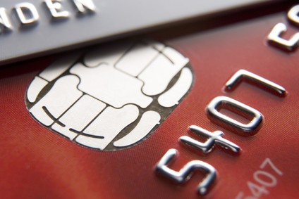 Close up credit cards
