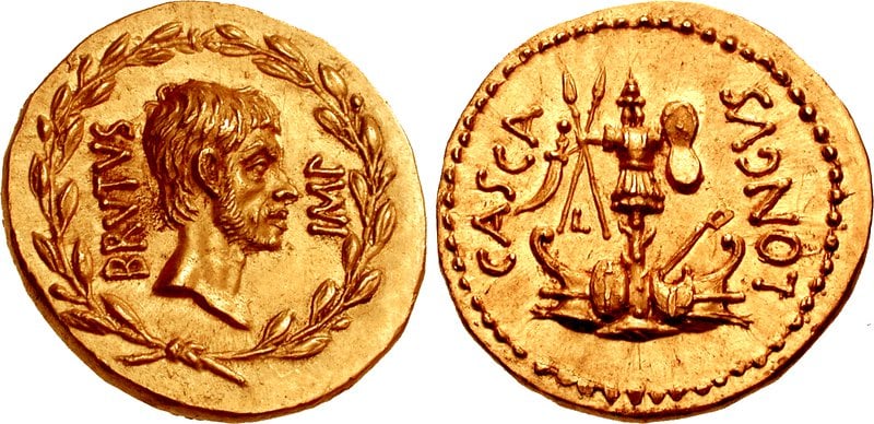 Brutus-Gold-Coin-Minted-After
