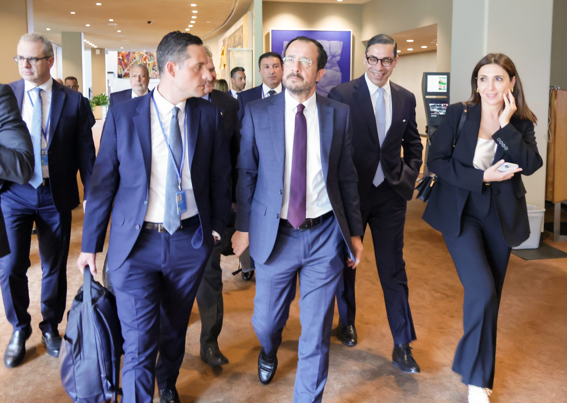 Christodoulides-UN-entourage