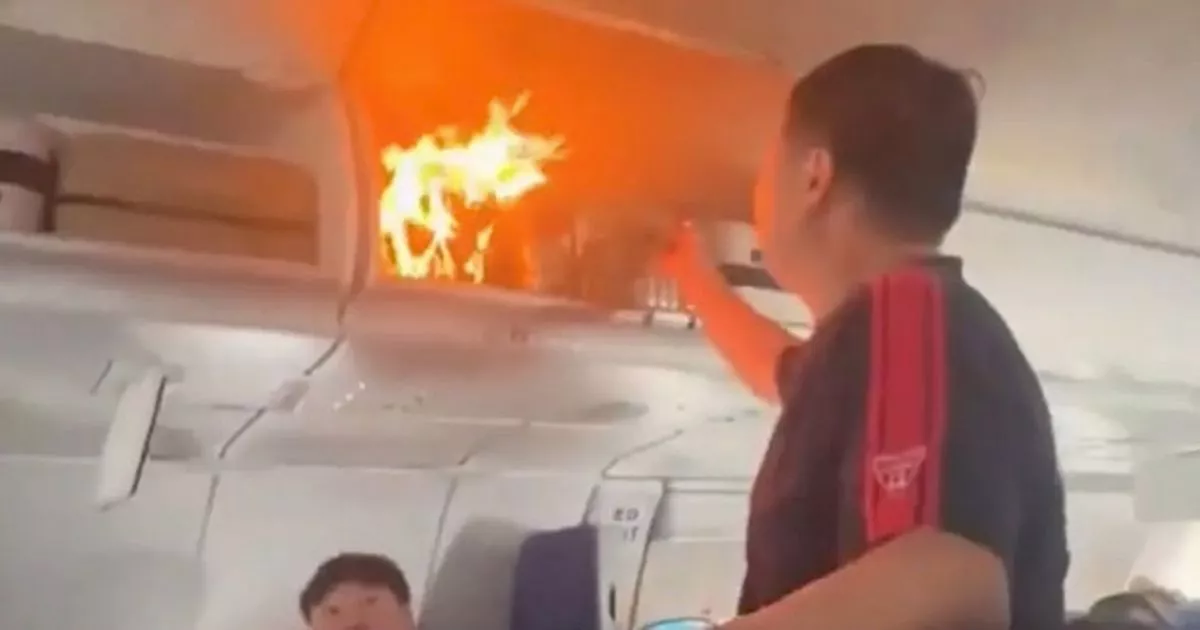 Flames-burst-out-cabin-mid-flight