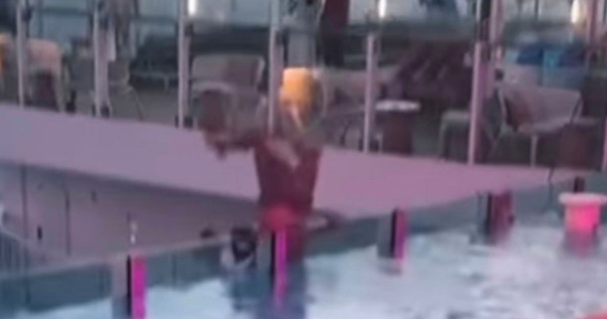Horror-moment-man-falls-over
