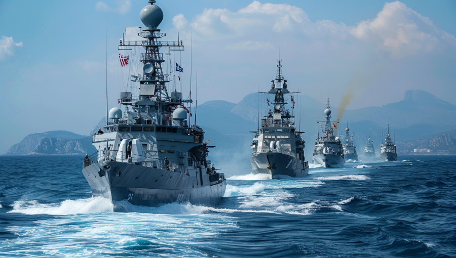loggerheads1001_EU_armada_of_warships_with_flags_greek_flags_ccd15303-761b-4186-8fa7-967e59e6738a