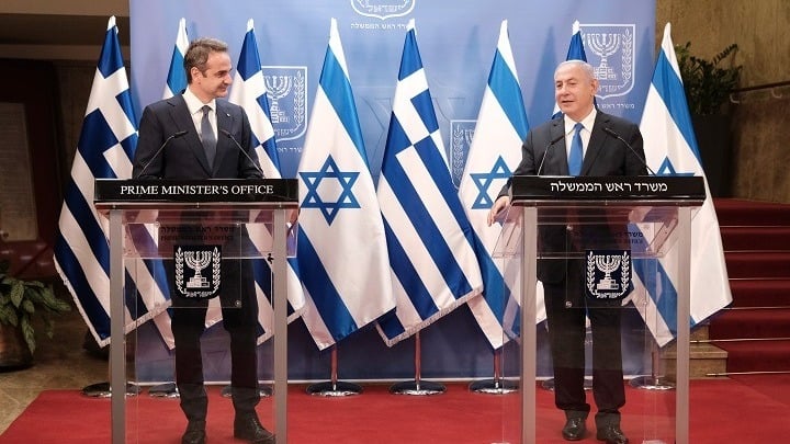 Mitsotakis-Netanyahu-Discuss-Regional-Security