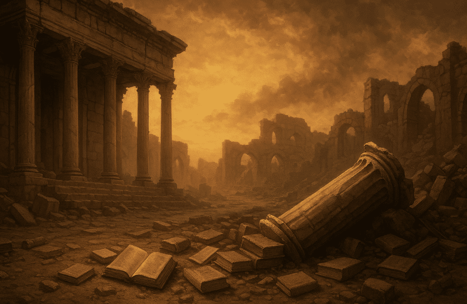 The-Fire-of-Alexandrias-Library