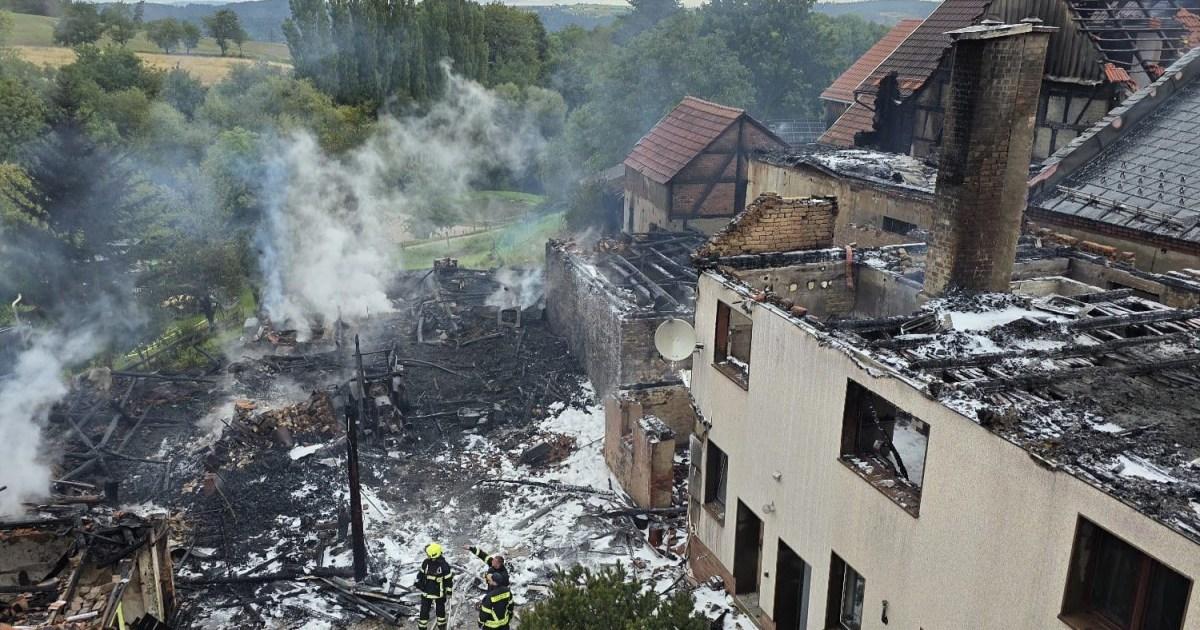 Village-set-alight-by-‘lightning