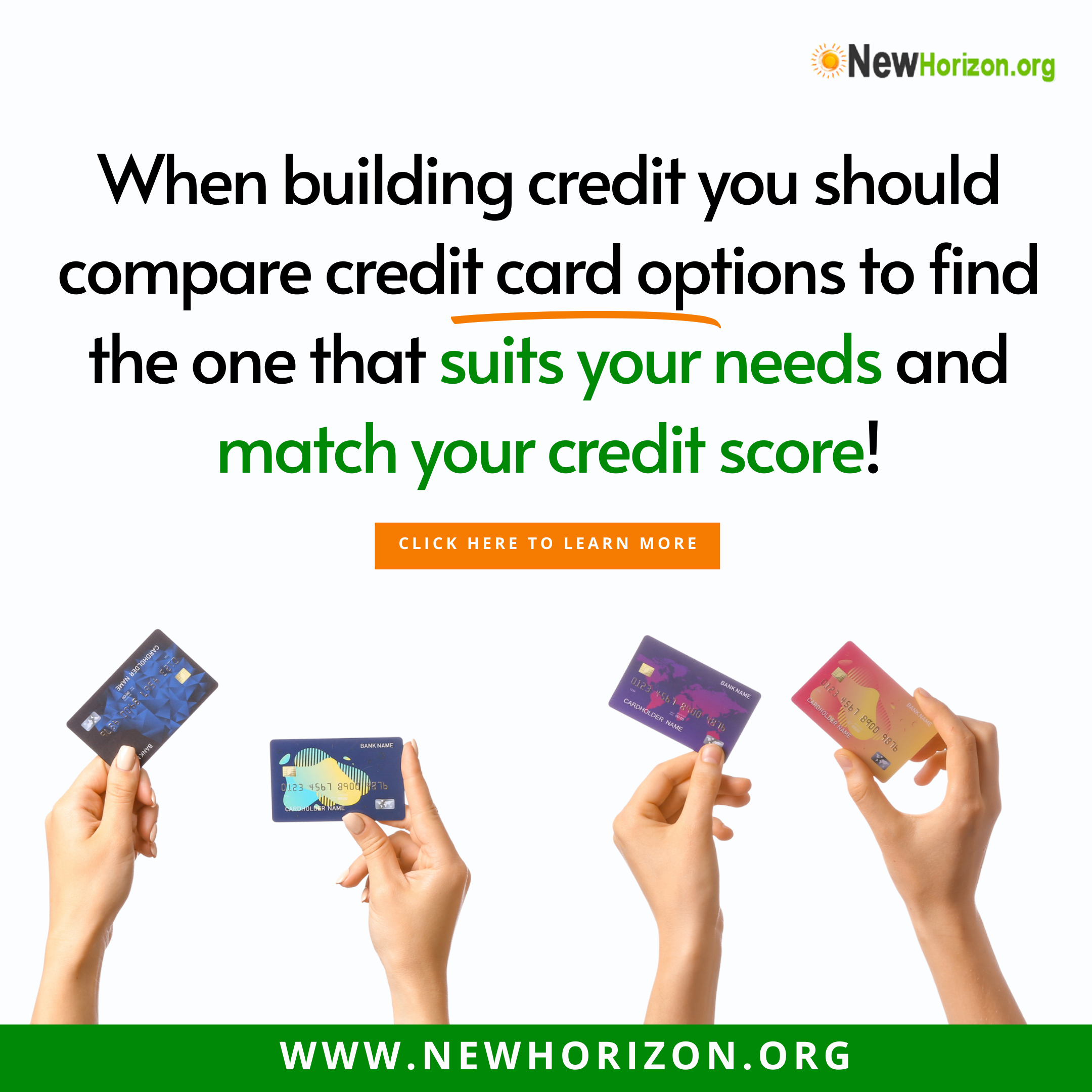 Compare credit card options