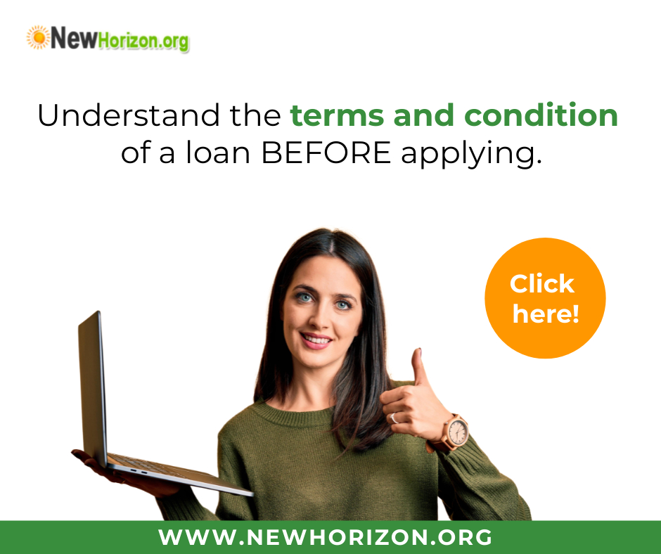 understand the terms and conditions before you apply for a loan