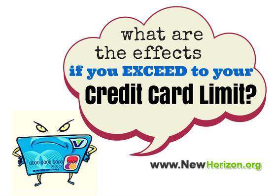 Effects If You Exceed To Your Credit Card Limit