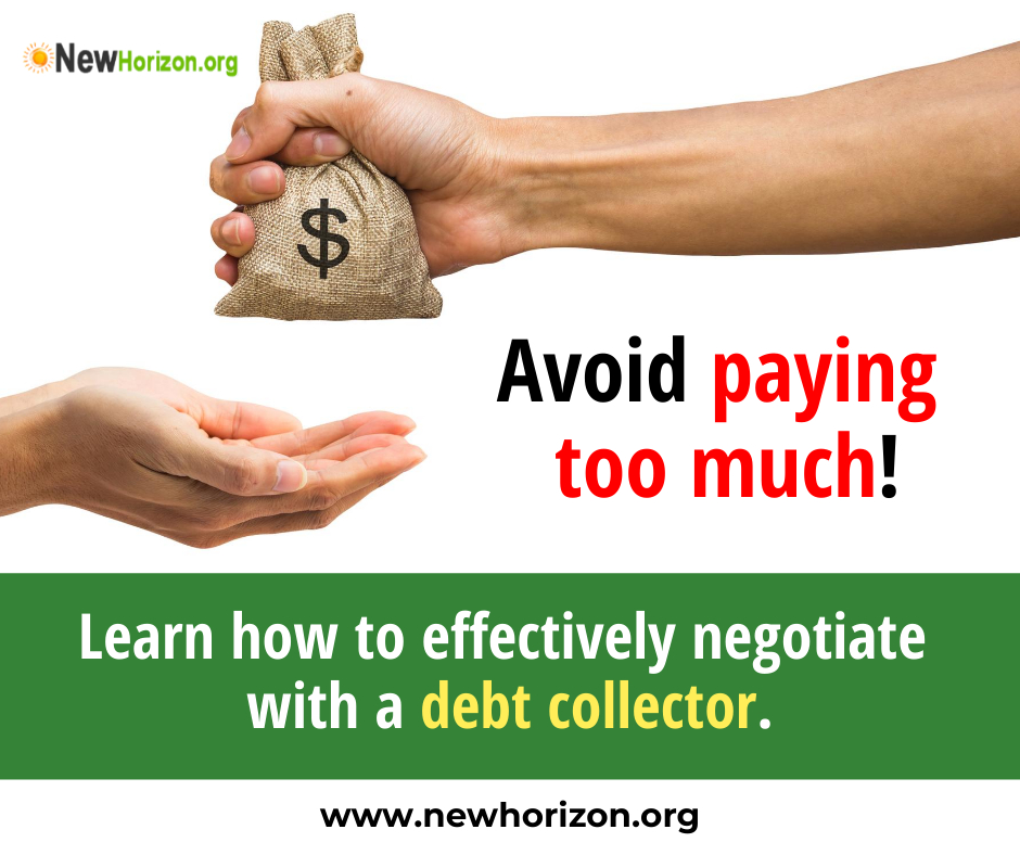 how to effectively negotiate with debt collector
