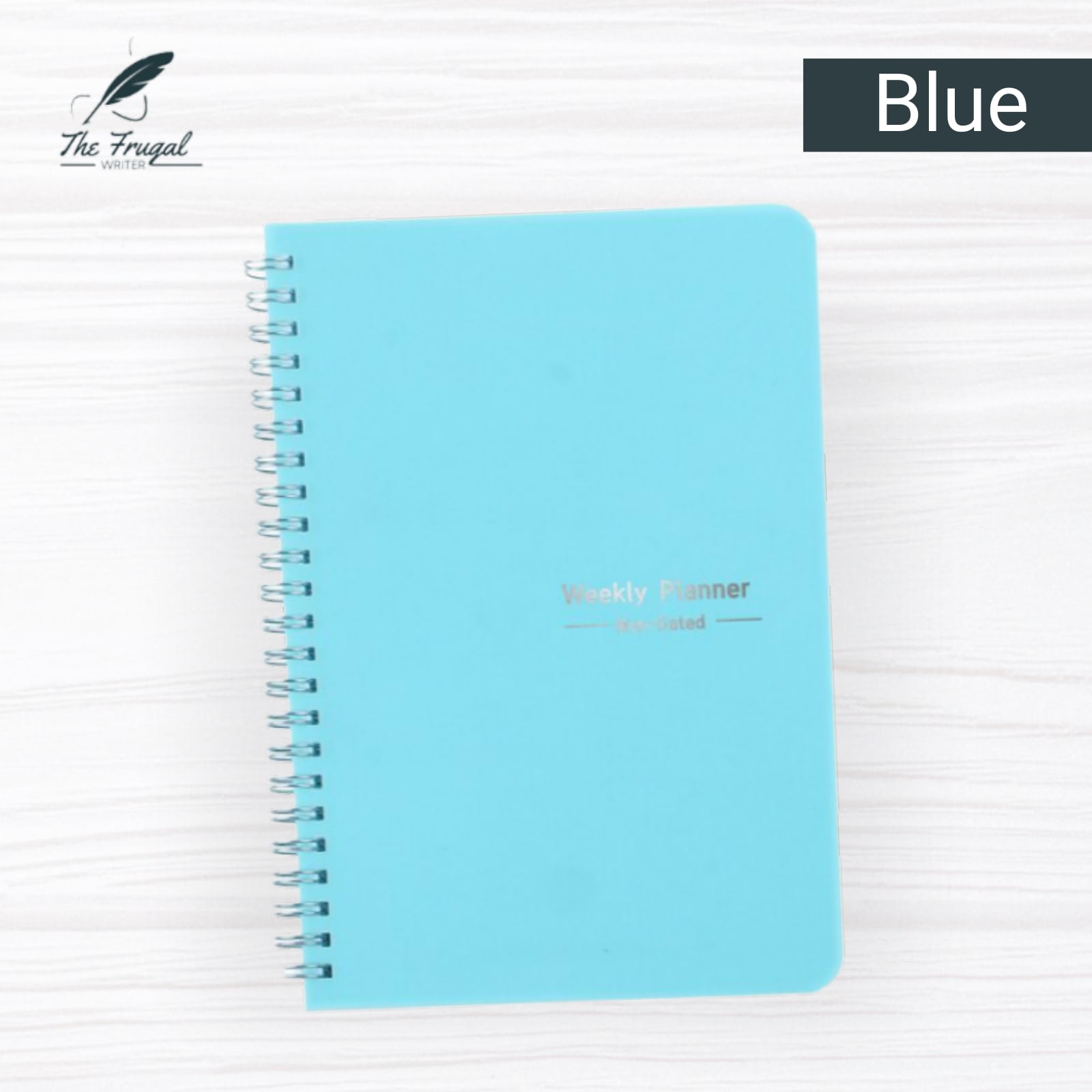 blue spiral a5 planner notebook