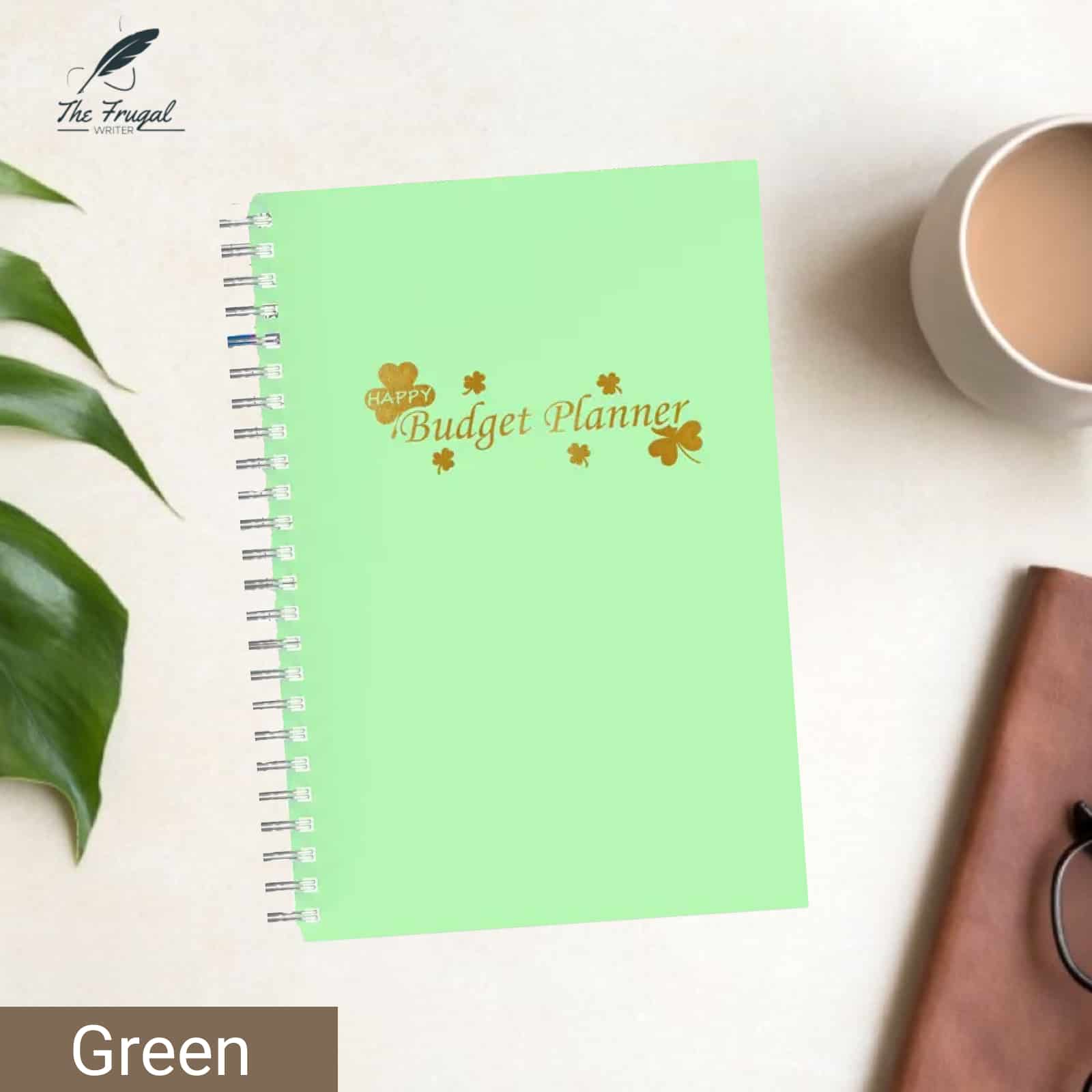 green monthly budget planner