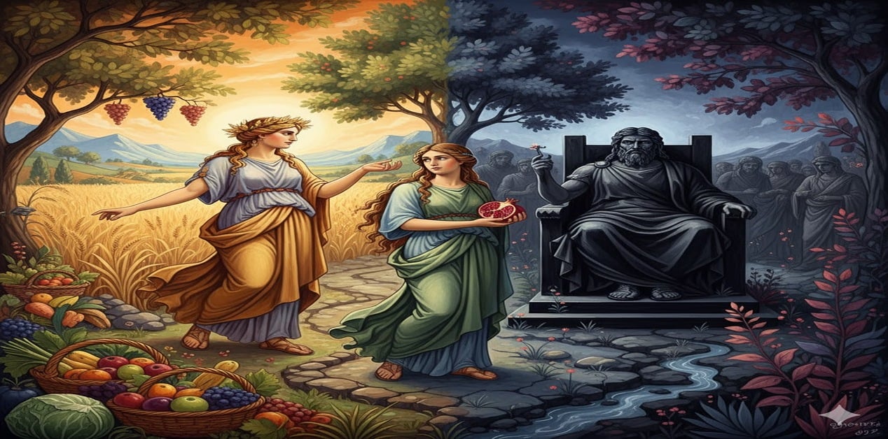 Άδης και Περσεφόνη: Ο Μύθος που Γέννησε τις Εποχές