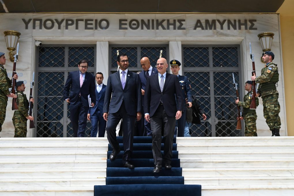 Δένδιας: Η συνεργασία ΕΛΚΑΚ – EDGE στο επίκεντρο της συνάντησης με τον Υπουργό Βιομηχανίας των ΗΑΕ [pics, vid]