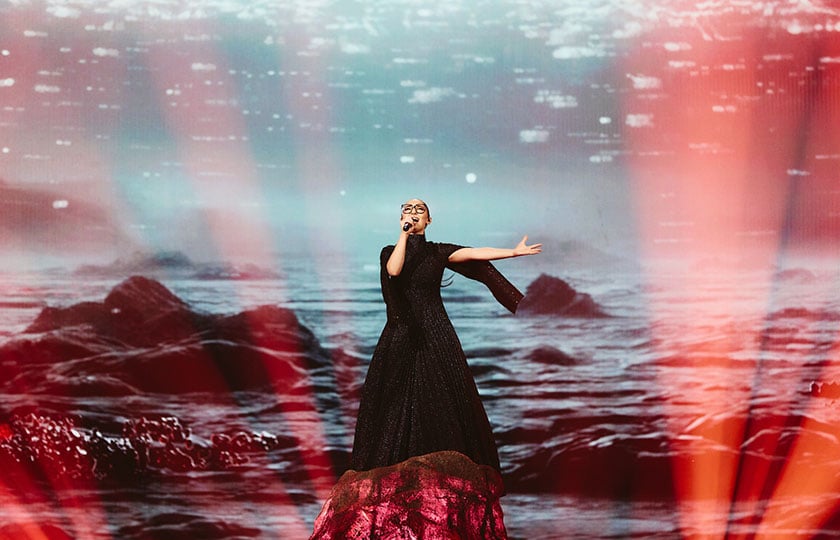 Eurovision-magepse-akomi-ke-t Eurovision: «Μάγεψε» ακόμη και τ’ αστέρια η «Αστερομάτα» της ποντιακής καταγωγής Κλαυδίας