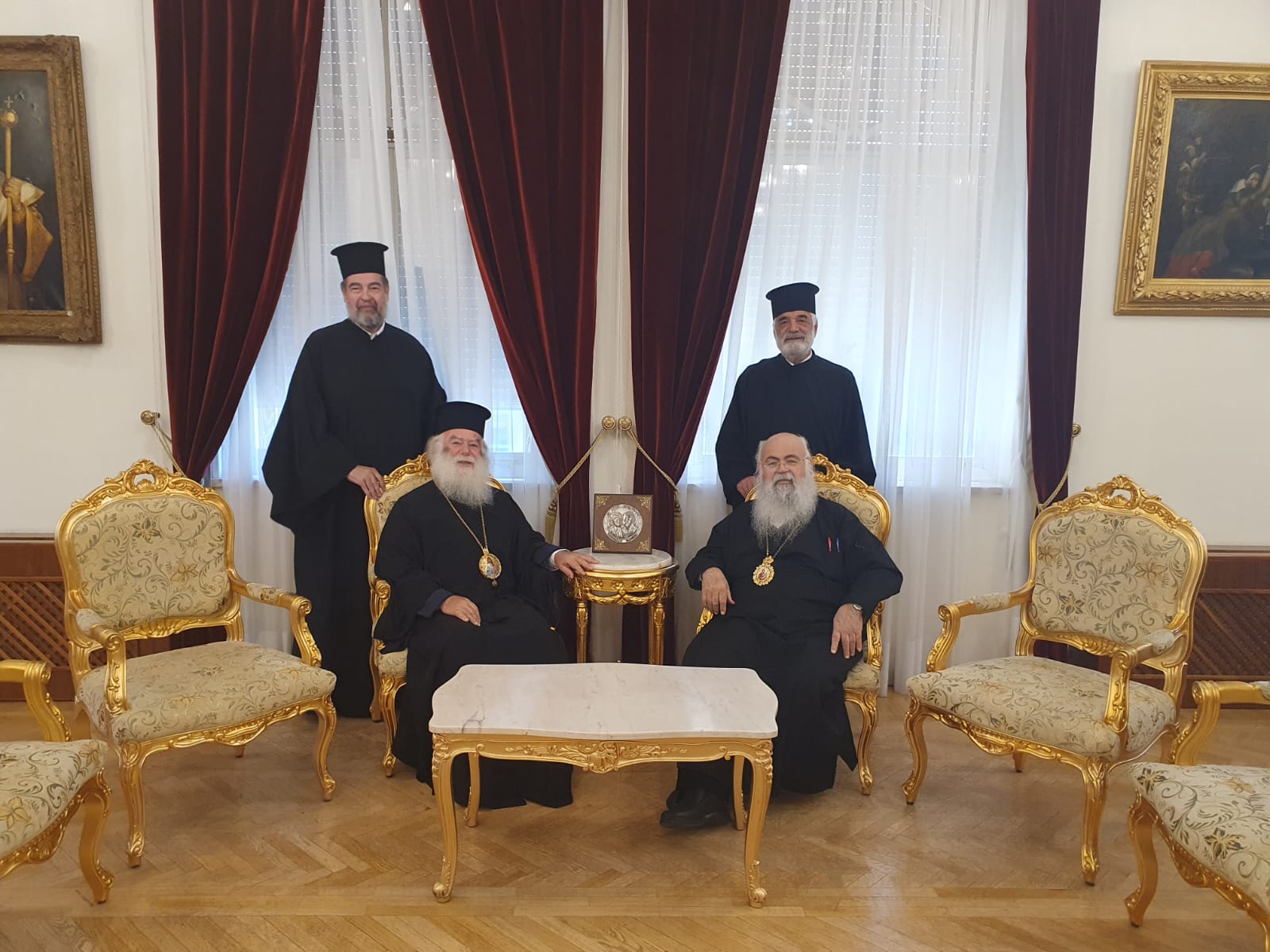 sinantisi-tis-Α.th_.m.-tou-papa Συνάντηση της Α.Θ.Μ. του Πάπα και Πατριάρχου Αλεξανδρείας με τον Μακαριώτατο Αρχιεπίσκοπο Κύπρου