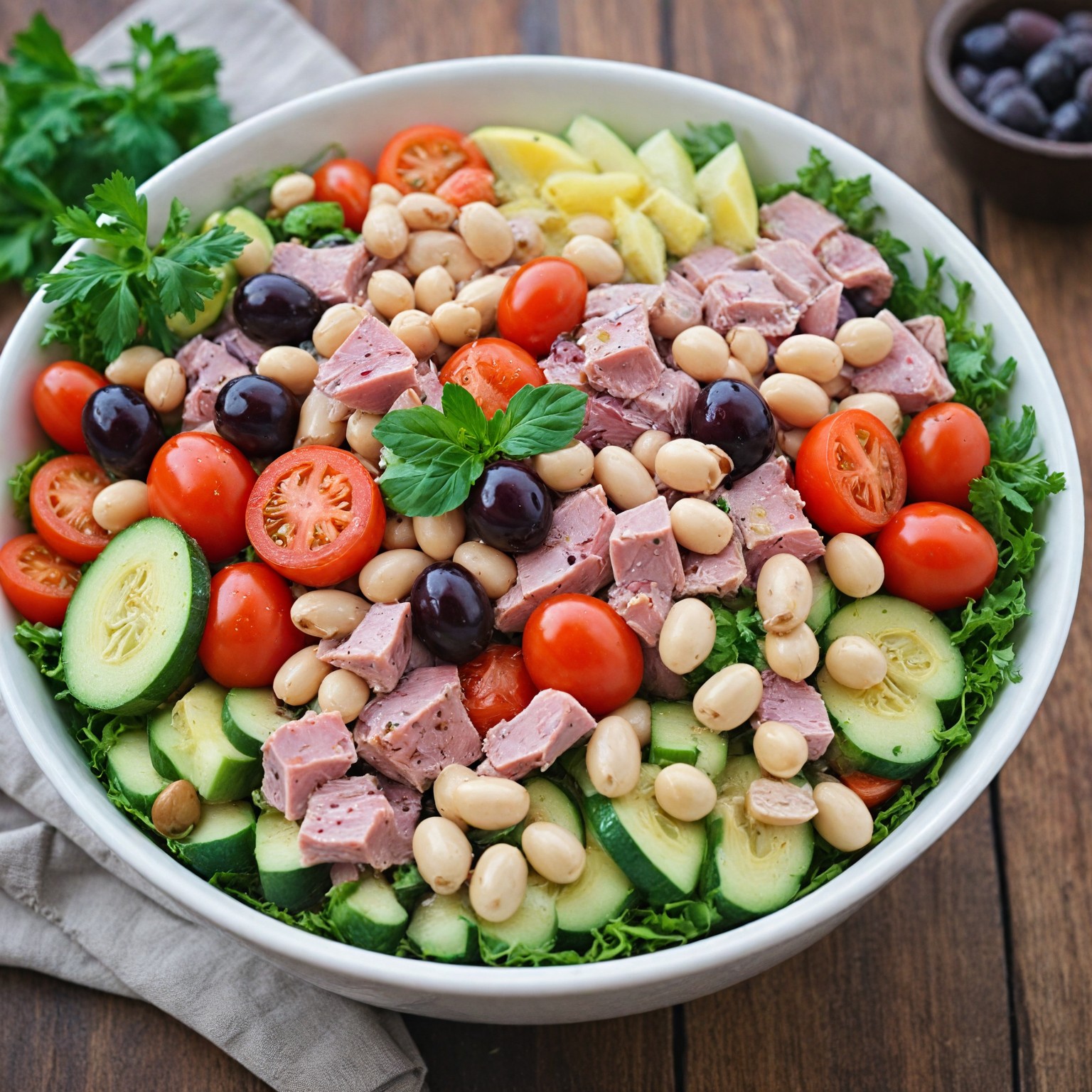 thisishellas-Tuna and bean salad.