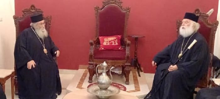 Τηλεφωνική επικοινωνία του Πατριάρχη Αλεξανδρείας με τον Αρχιεπίσκοπο Σιναίου
