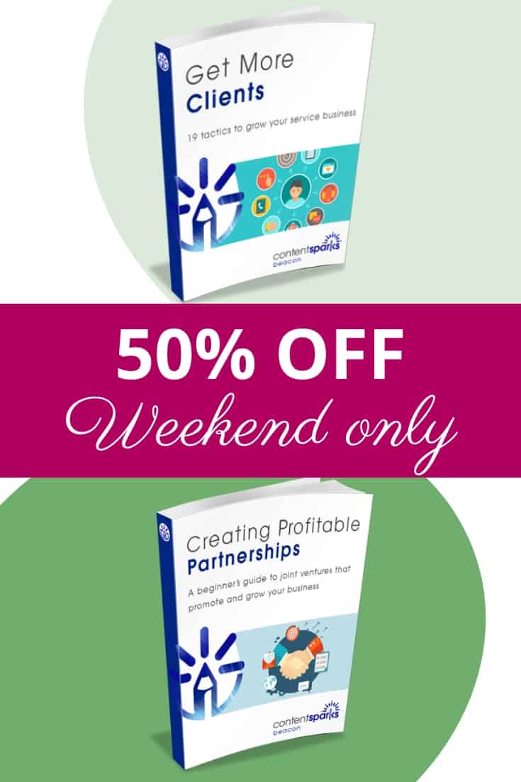 content sparks 50off weekend