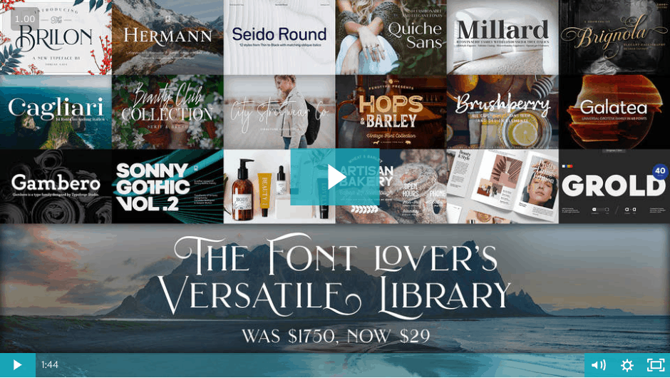font lovers library