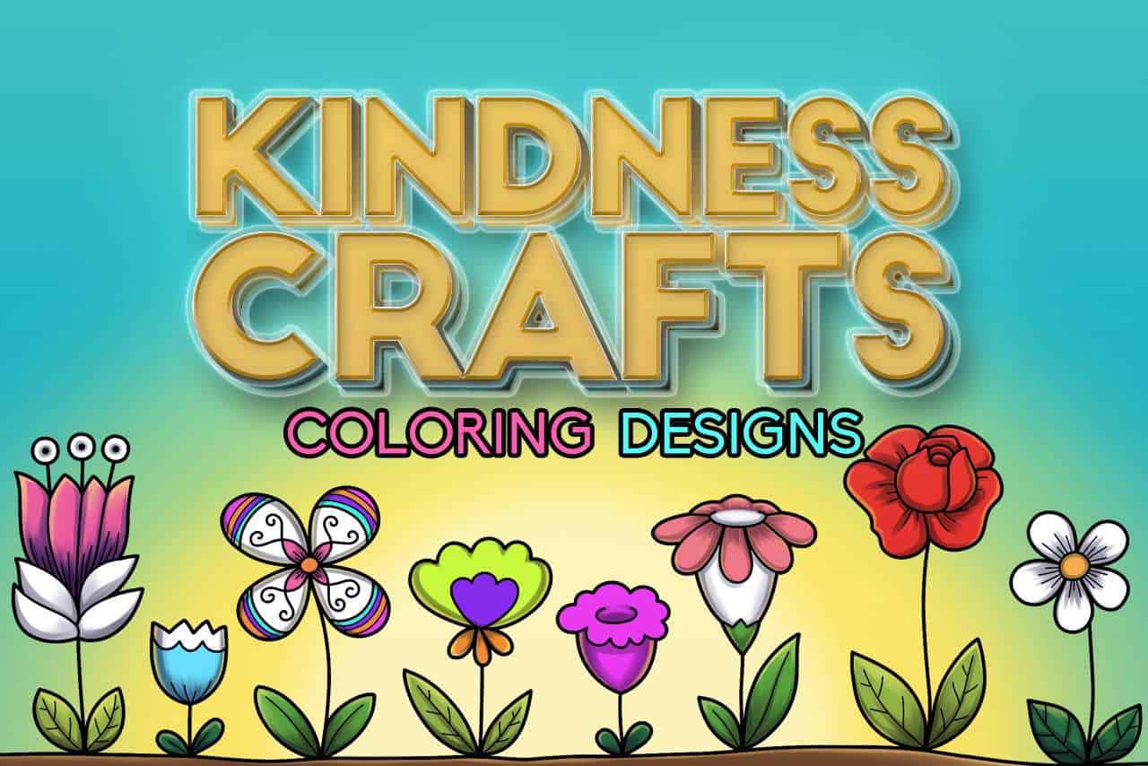 kindness crafts coloring designs
