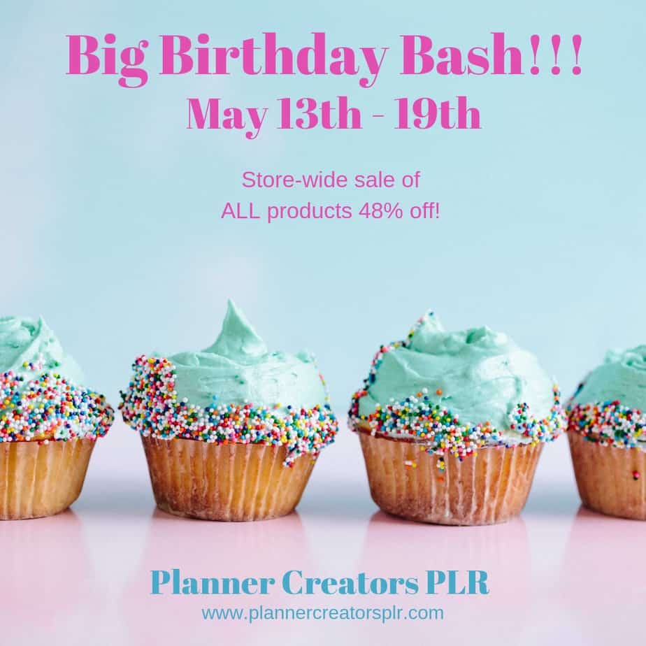 planner creators plr birthday