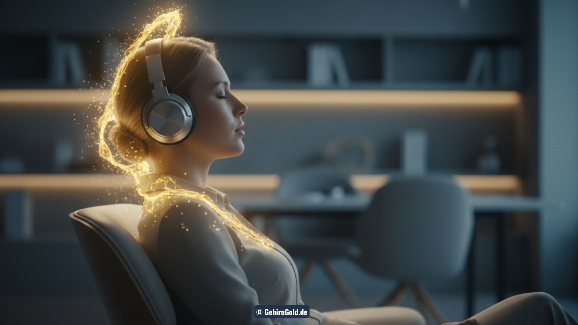 Mentale Transformation von Anspannung zu entspannter Klarheit durch einen PowerNap.