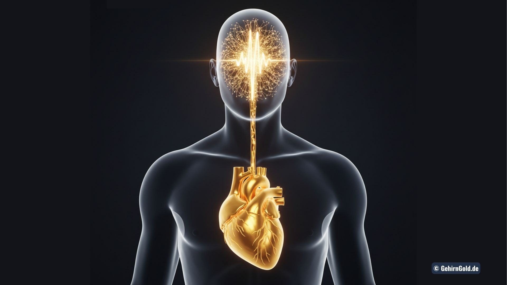 Ein entspannter Mann macht einen PowerNap, während eine visualisierte Herzfrequenzkurve Ruhe und Gesundheit symbolisiert.