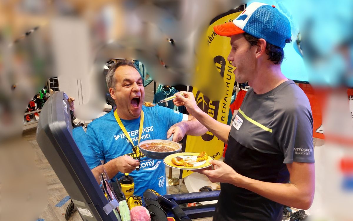 Matthias Schwehm mit Weltrekordler Rainer Predl