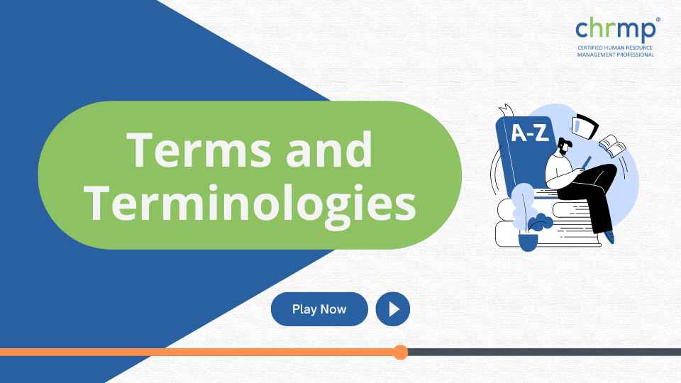 Terms and Terminologies