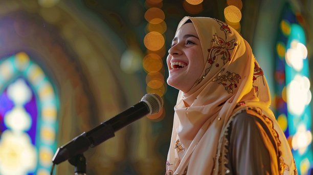 Muslim Girl Singing