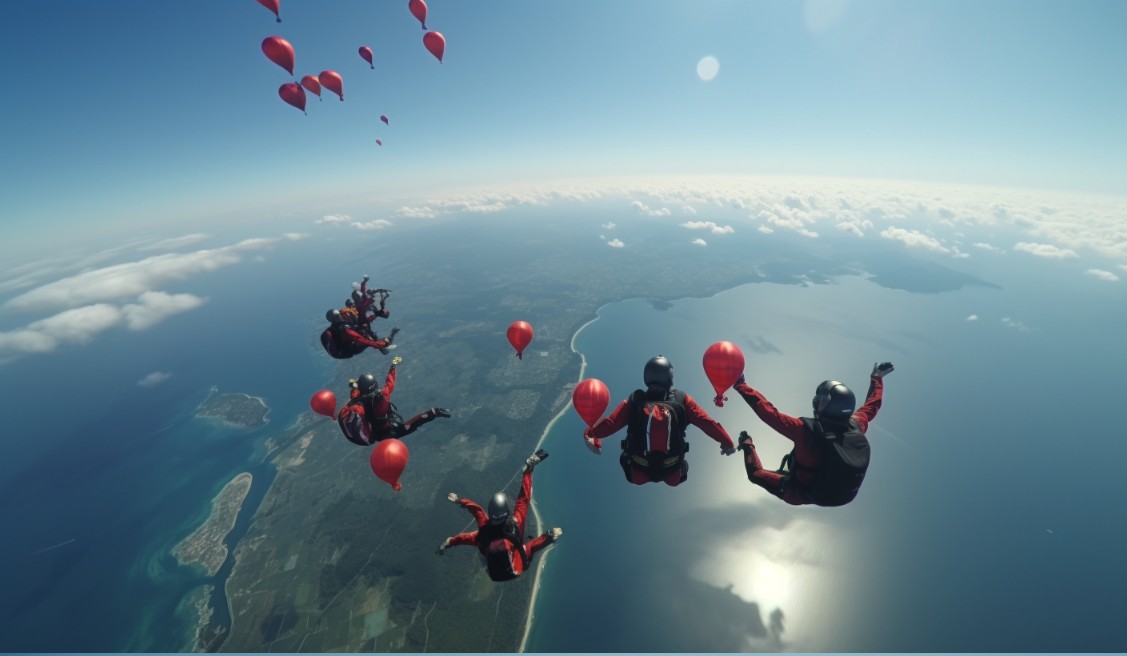skydiving
