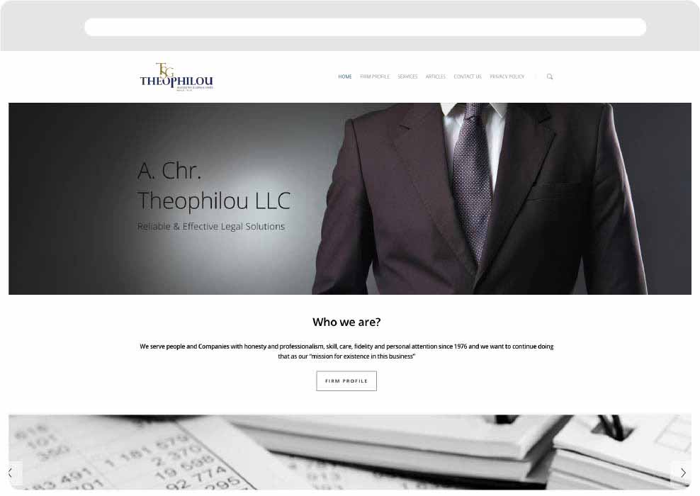theophilou law,applab projects,website