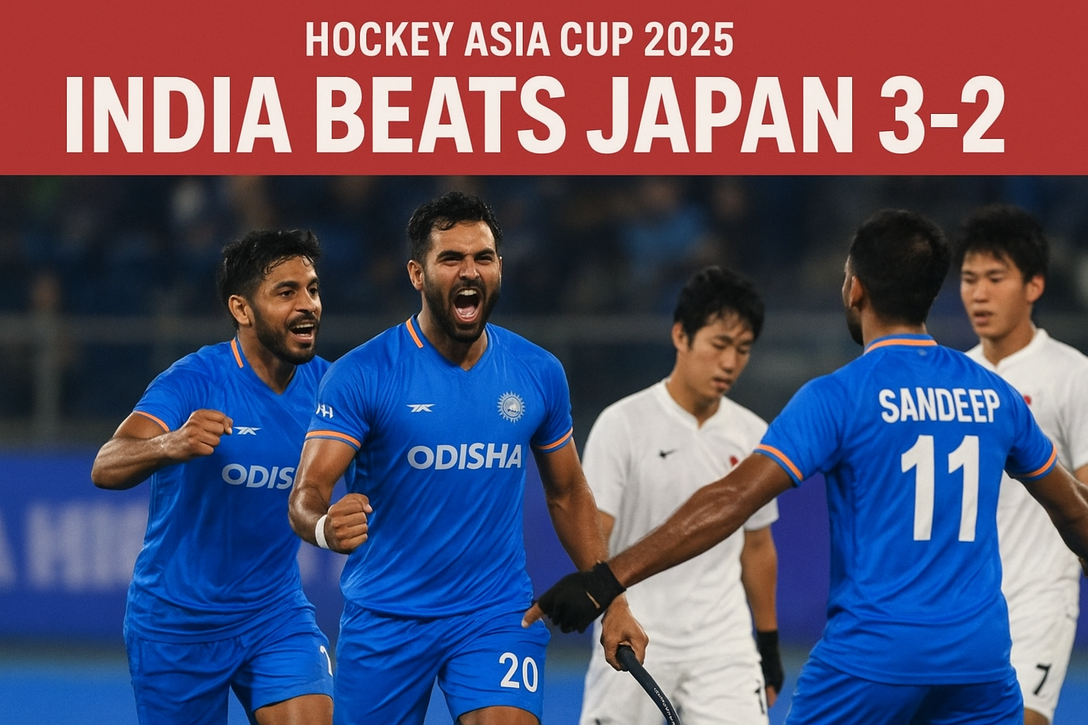 🏑 hockey asia cup 2025 — india beats japan 3-2!