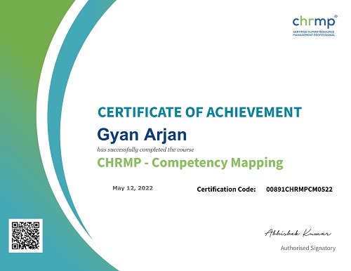 Competency Mapping Certificate
