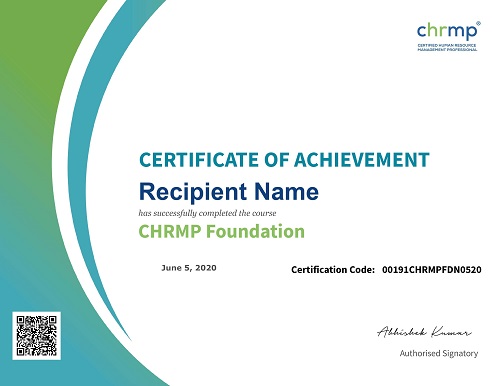 Foundation Sample Certificate