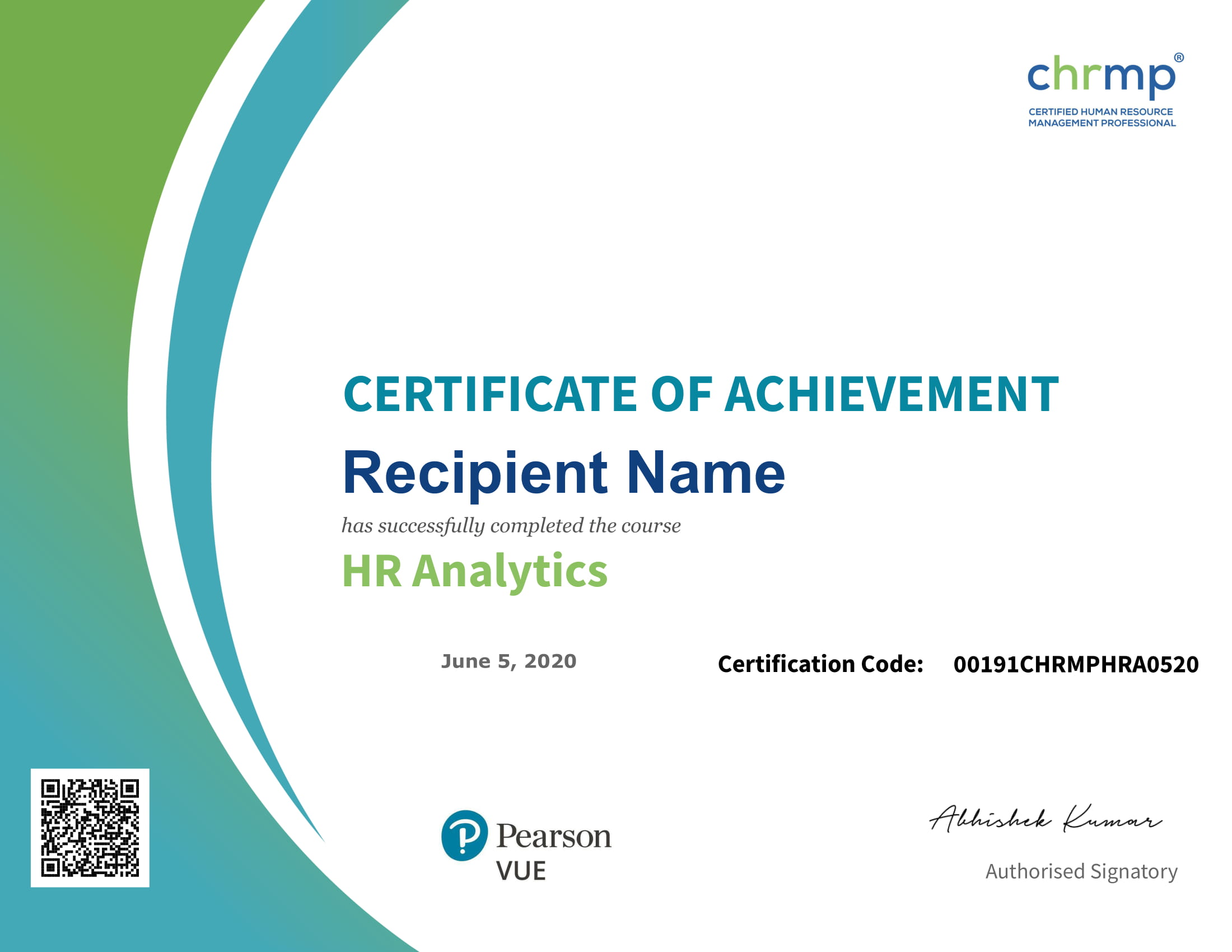 hr analytics certificate