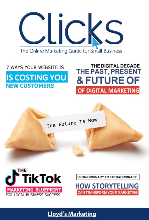 The Front Cover Ofthe March 2023 Issue Of Clicks Digital Marketing Magazine