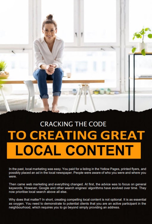 Clicks October'S Digital Marketing Magazine Article About How To Create Great Local Content