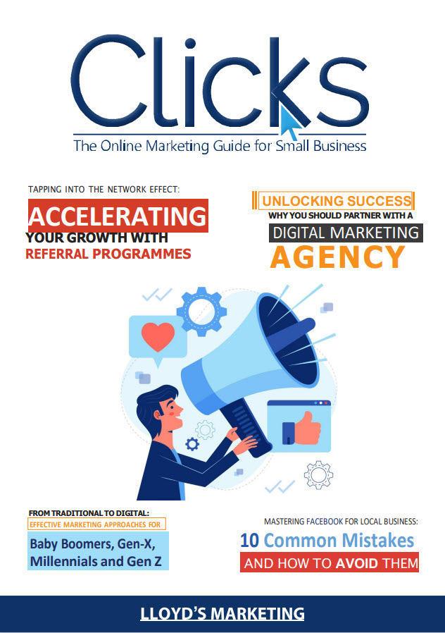 The Front Cover Of Our August'S Clicks Digital Marketing Magazine Uk