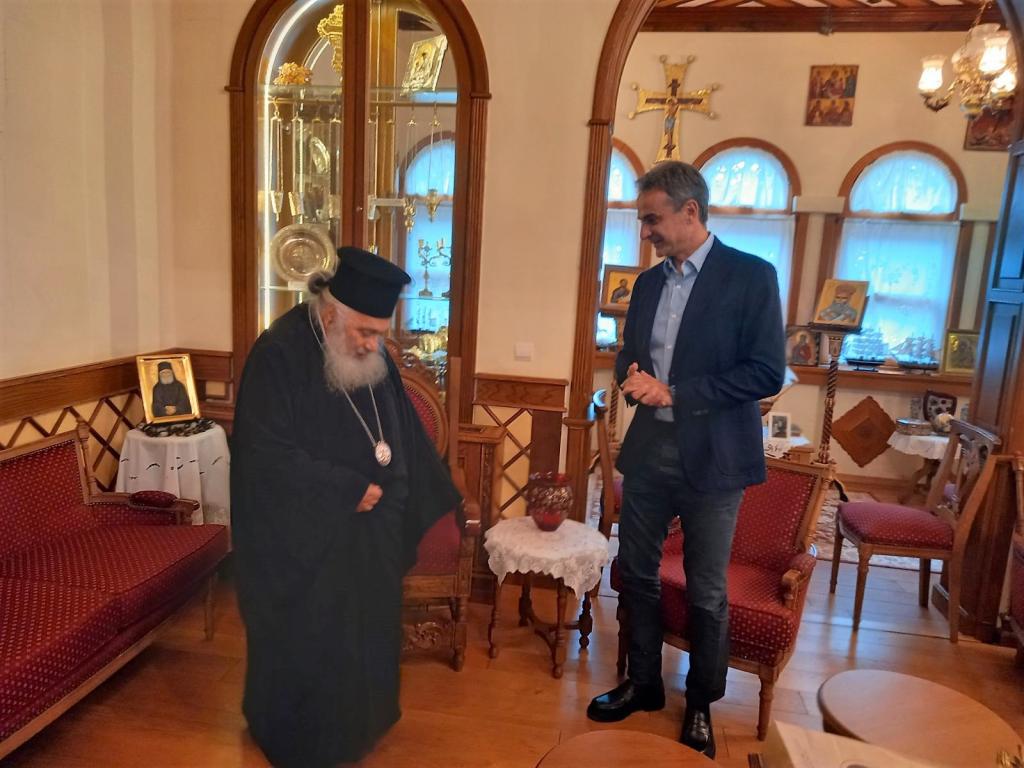 Στον Μητροπολίτη Εδέσσης ο Κυριάκος Μητσοτάκης